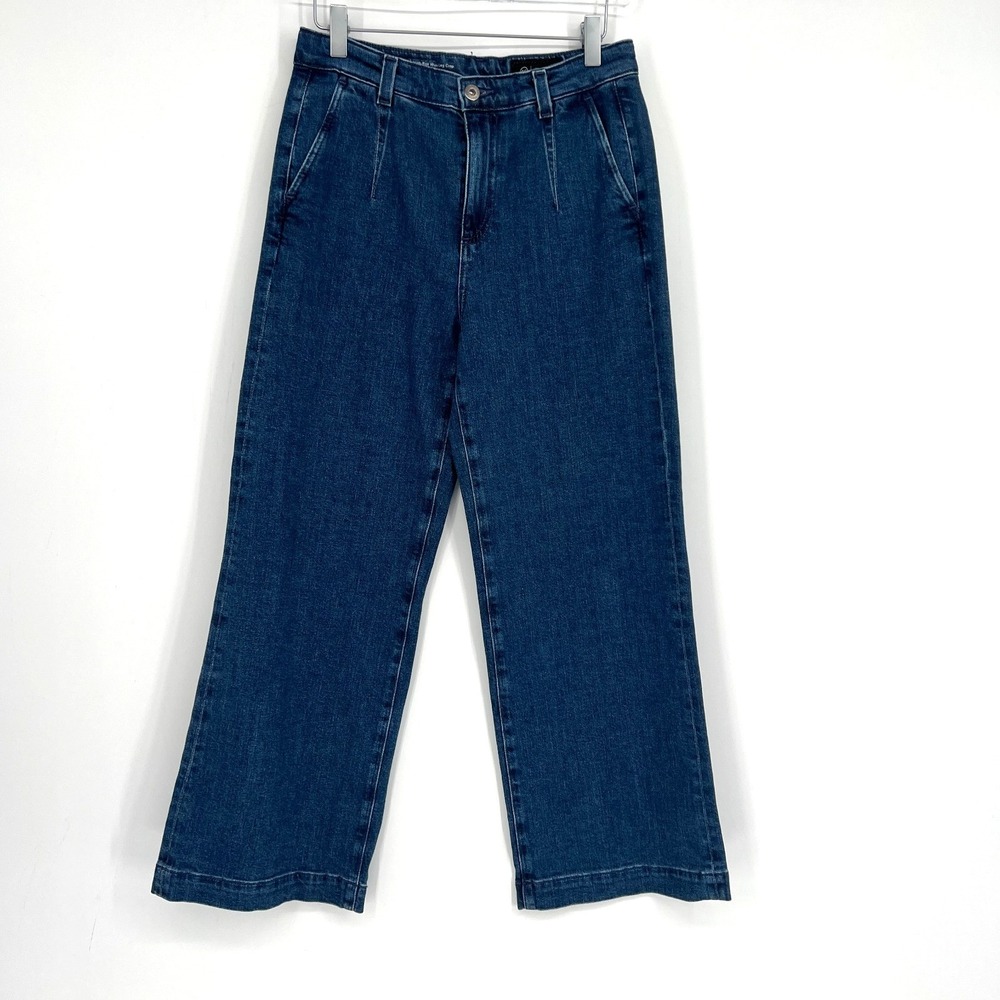 AG Adriano Goldschmied Daneel Pants Womens 25 High Rise Wide Leg Crop Denim Jean